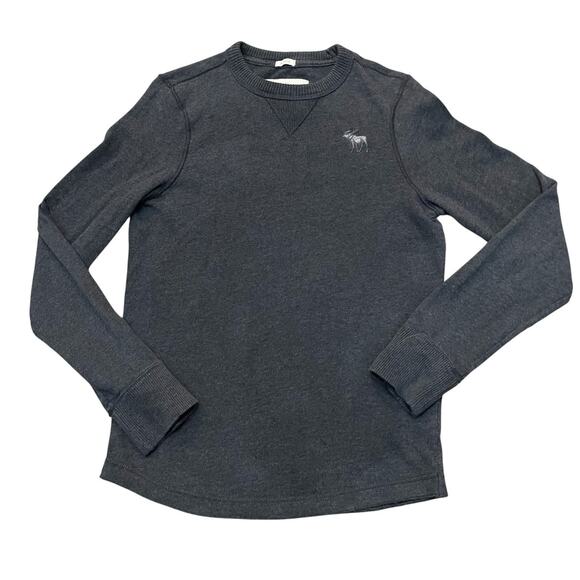 Abercrombie & Fitch Other - Y2K Abercrombie And Fitch Mens Muscle Sweater Medium Dark Gray Fitted Preppy